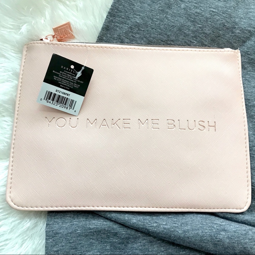 Makeup Bag “You make me blush” Danielle Creations